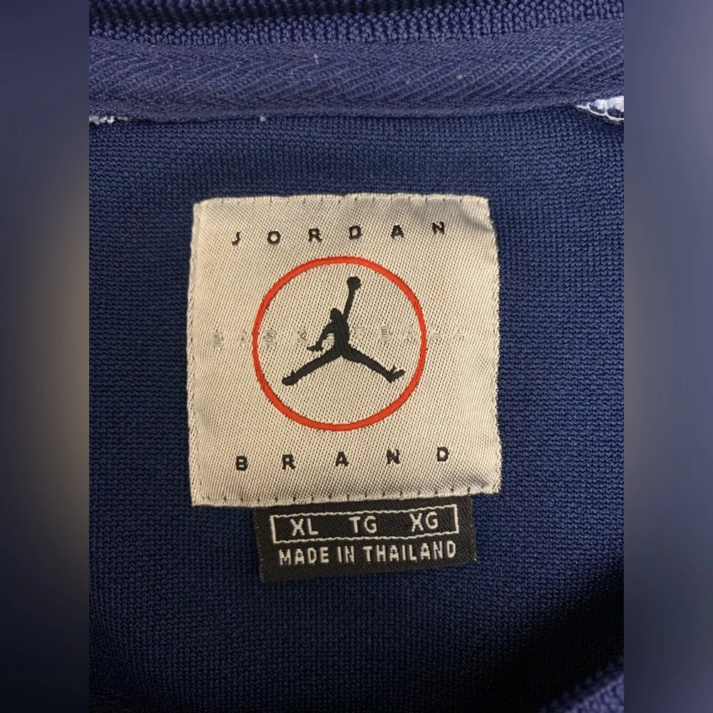 Vintage Air Jordan Mens Snap Button Up Shooting‎ Warmup Jacket Basketball Sz XL